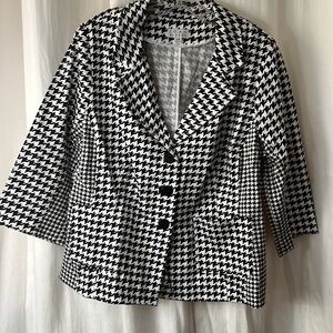 Joan Rivers Summer Houndstooth Blazer